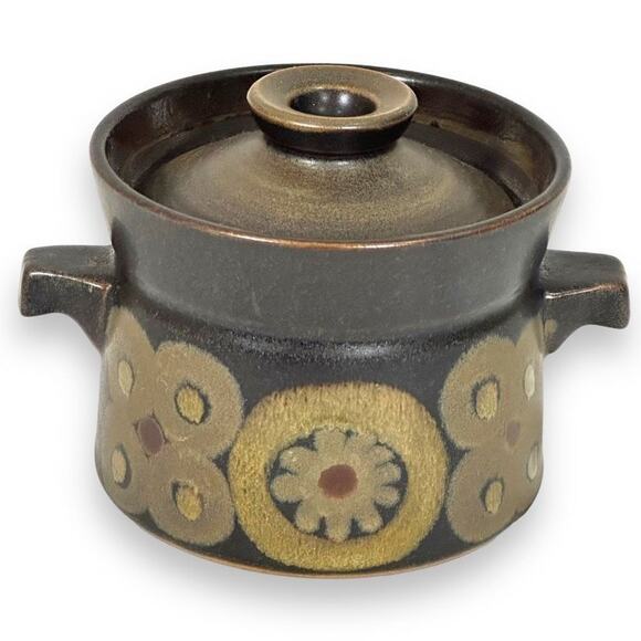 Denby Arabesque Vintage Lidded Pot Samarkand Mid Century Stoneware Retro Dish - Picture 1 of 6